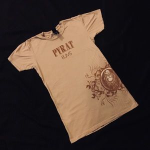Tan Pyrat Rums Short Sleeve T Shirt